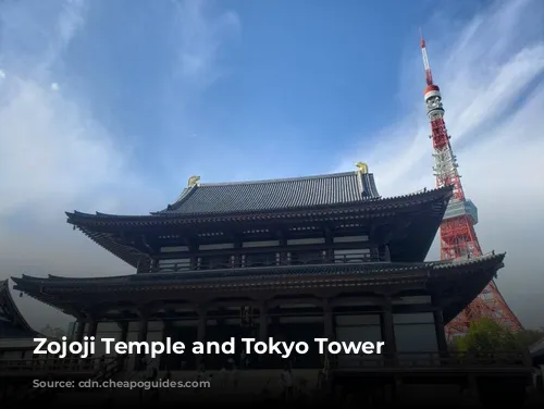 Zojoji Temple and Tokyo Tower