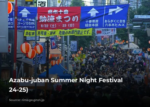 Azabu-juban Summer Night Festival (Aug 24-25)