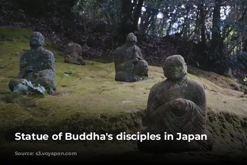 Statue of Buddha's disciples in Japan