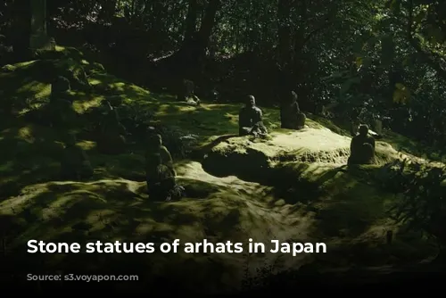 Stone statues of arhats in Japan