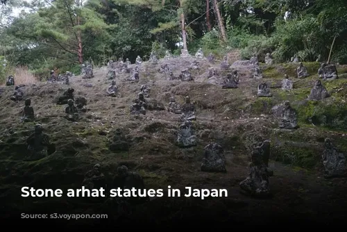 Stone arhat statues in Japan