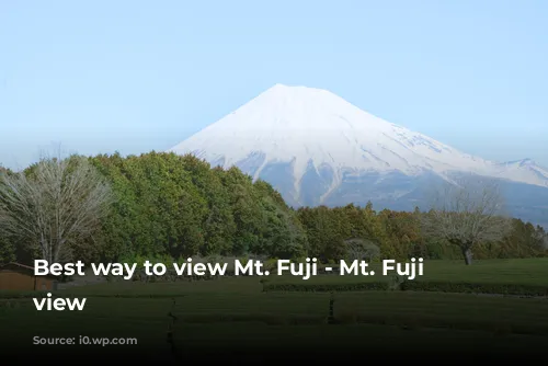 Best way to view Mt. Fuji - Mt. Fuji clear view