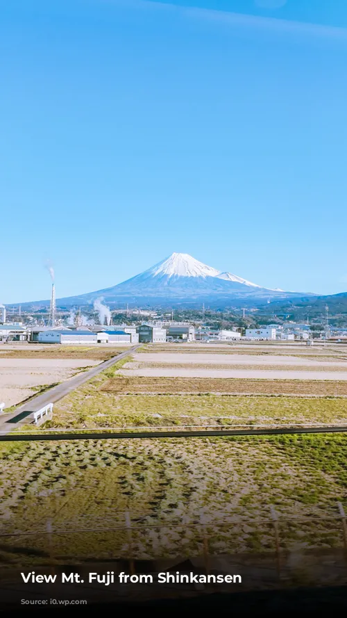 View Mt. Fuji from Shinkansen