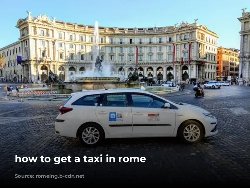 how to get a taxi in rome