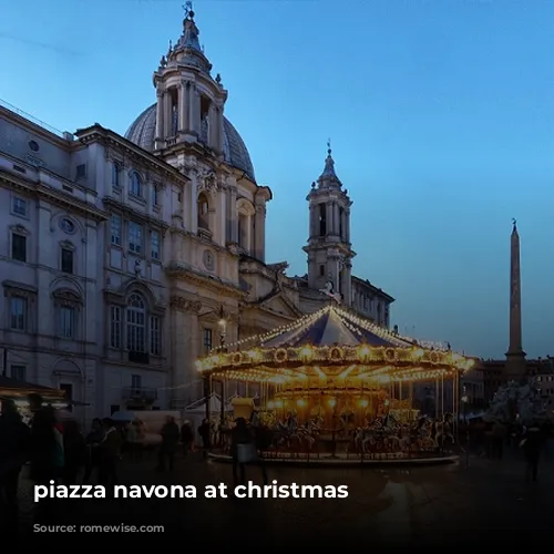 piazza navona at christmas