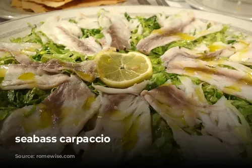 seabass carpaccio