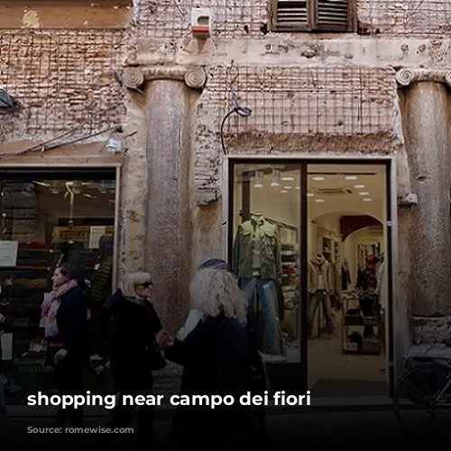 shopping near campo dei fiori