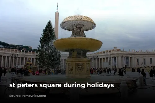 st peters square during holidays