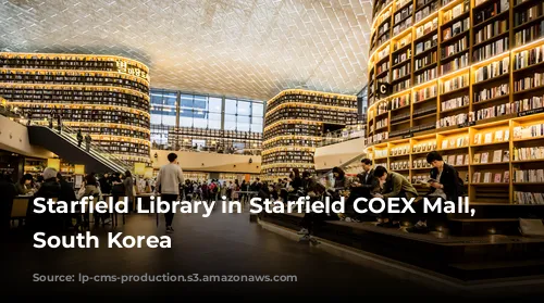 Starfield Library in Starfield COEX Mall, Seoul, South Korea