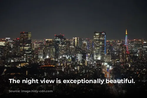 The night view is exceptionally beautiful.