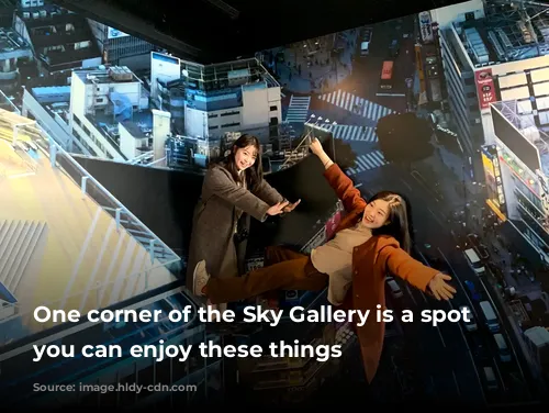 One corner of the Sky Gallery is a spot where you can enjoy these things