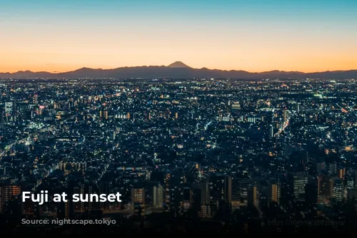 Fuji at sunset