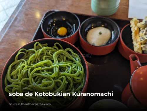 soba de Kotobukian Kuranomachi