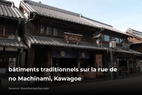 bâtiments traditionnels sur la rue de Kurazukuri no Machinami, Kawagoe