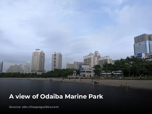 A view of Odaiba Marine Park