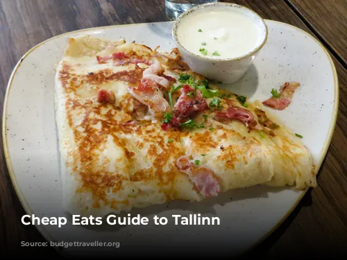 Cheap Eats Guide to Tallinn