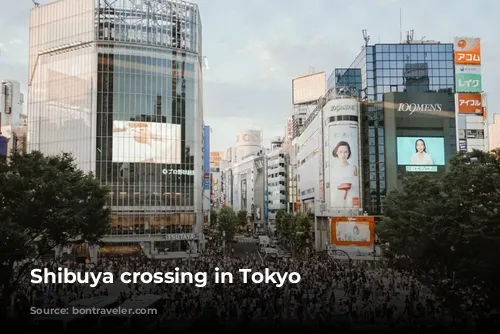 Shibuya crossing in Tokyo