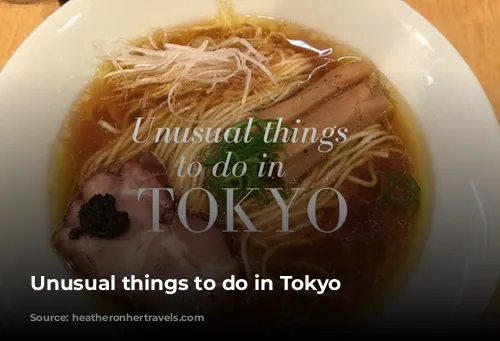 Unusual things to do in Tokyo