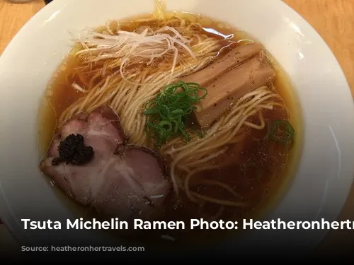 Tsuta Michelin Ramen Photo: Heatheronhertravels.com