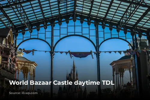 World Bazaar Castle daytime TDL