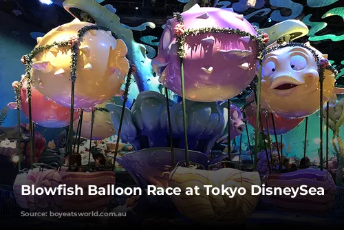 Blowfish Balloon Race at Tokyo DisneySea ©Disney