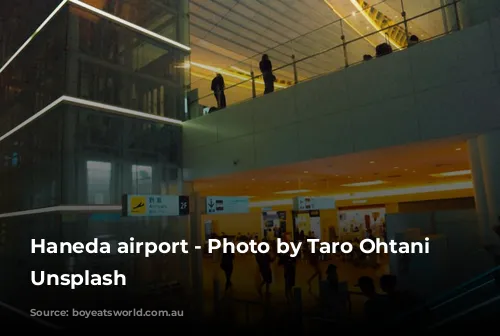 Haneda airport - Photo by Taro Ohtani on Unsplash