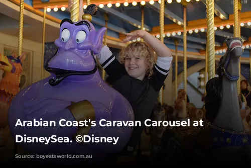 Arabian Coast's Caravan Carousel at Tokyo DisneySea. ©Disney