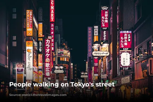 People walking on Tokyo's street 