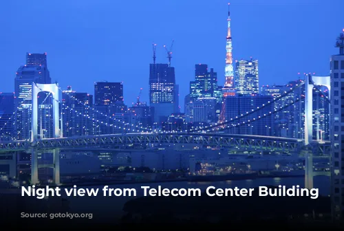 Night view from Telecom Center Building