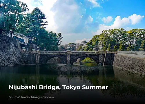 Nijubashi Bridge, Tokyo Summer