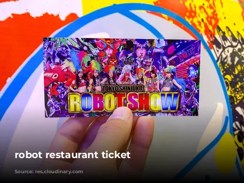 robot restaurant ticket