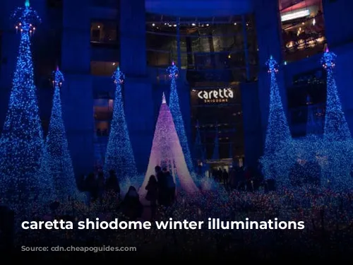 caretta shiodome winter illuminations