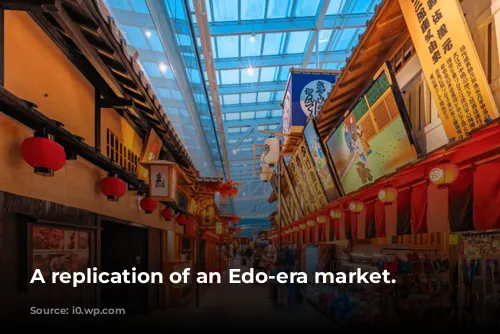 A replication of an Edo-era market.