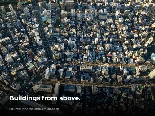 Buildings from above.