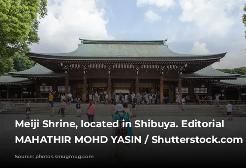 Meiji Shrine, located in Shibuya. Editorial credit: MAHATHIR MOHD YASIN / Shutterstock.com