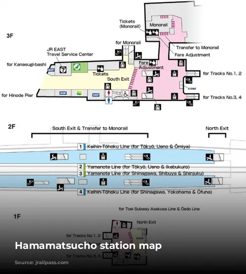 Hamamatsucho station map