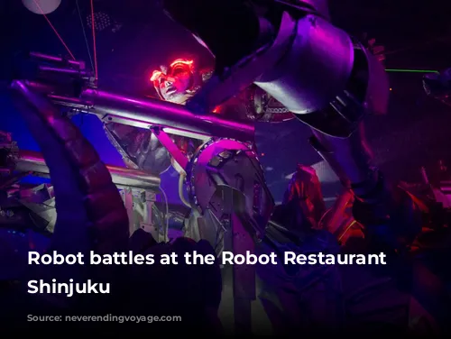 Robot battles at the Robot Restaurant in Shinjuku