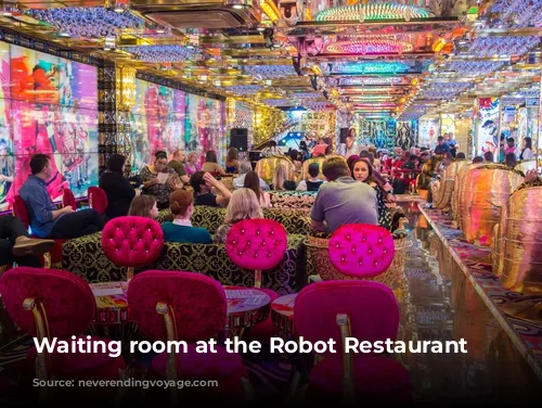 Waiting room at the Robot Restaurant