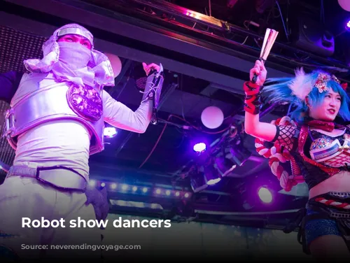 Robot show dancers