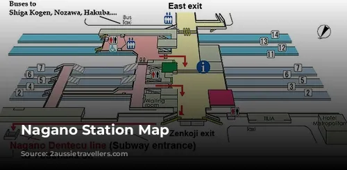 Nagano Station Map