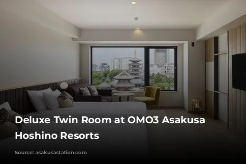 Deluxe Twin Room at OMO3 Asakusa by Hoshino Resorts